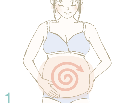 妊娠纹霜 如何给你的肚子上色 步骤 1