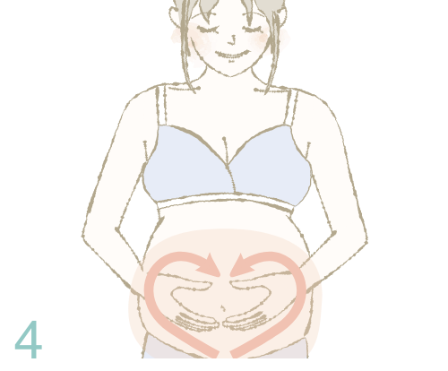妊娠纹霜 如何给你的肚子上色 第 4 步
